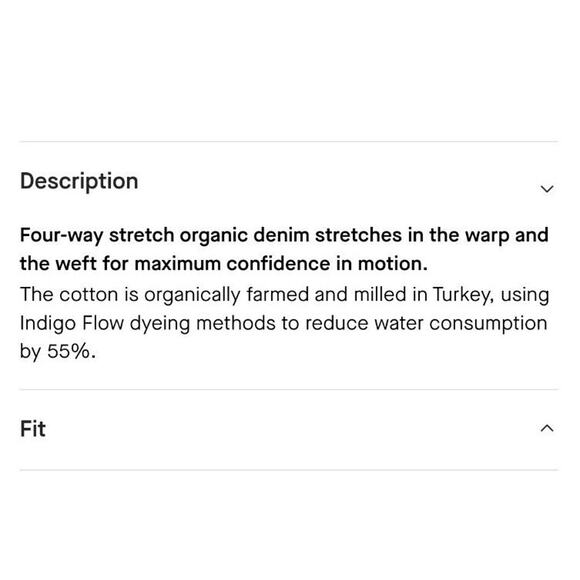 NEW Everlane Uniform Mens 32 "The Athletic 4-Way Stretch Organic Jeans" Black 32 - Picture 4 of 10